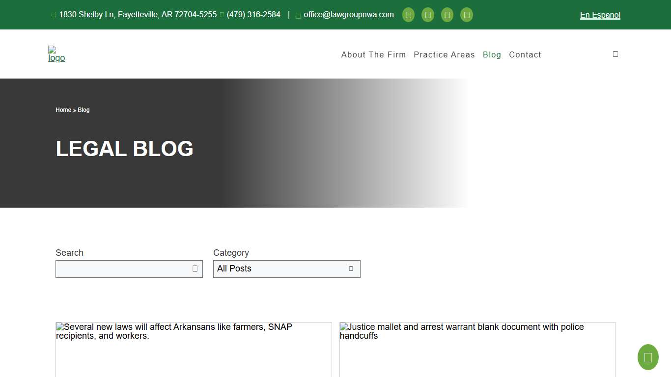 Blog - The Law Group of Northwest Arkansas PLLC